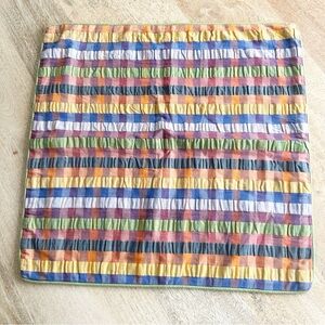 Striped Multicolor Cotton Pillowcase